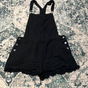 Black Short Overalls